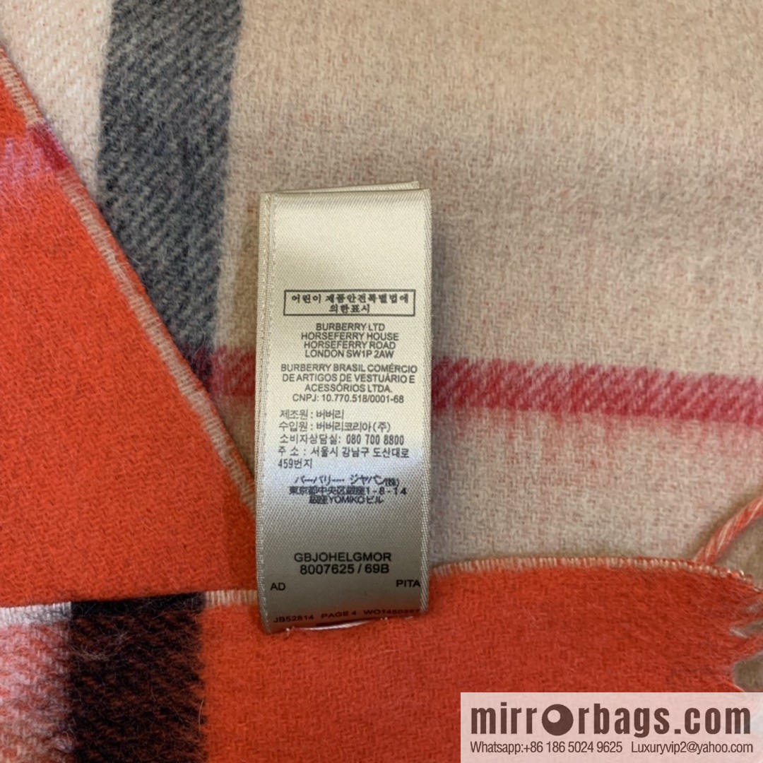 Burberry Burberry Scottish Worsted Cashmere Scarf