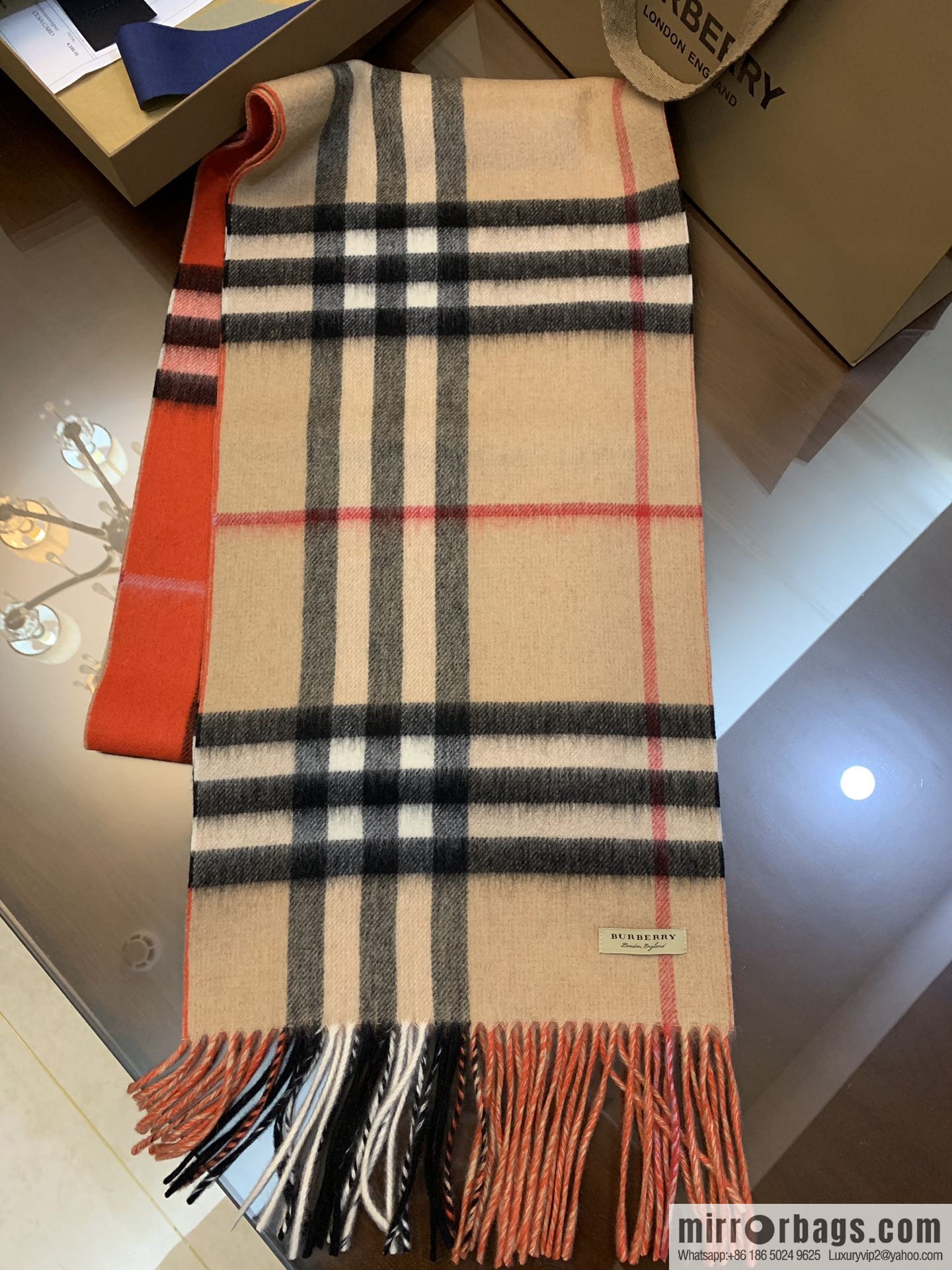 Burberry Burberry Scottish Worsted Cashmere Scarf