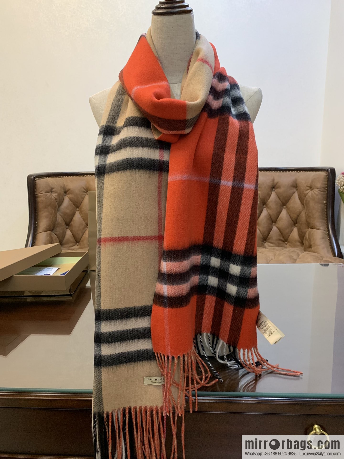 Burberry Burberry Scottish Worsted Cashmere Scarf