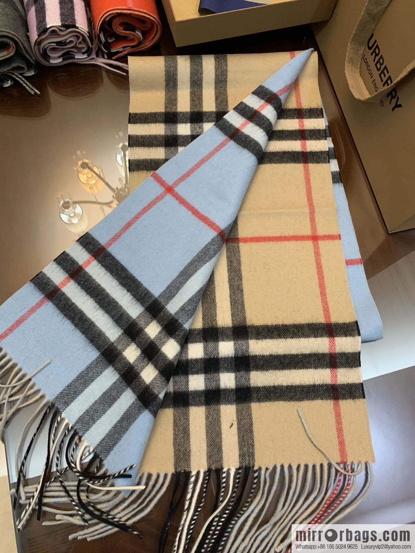 Burberry Burberry Scottish Worsted Cashmere Scarf