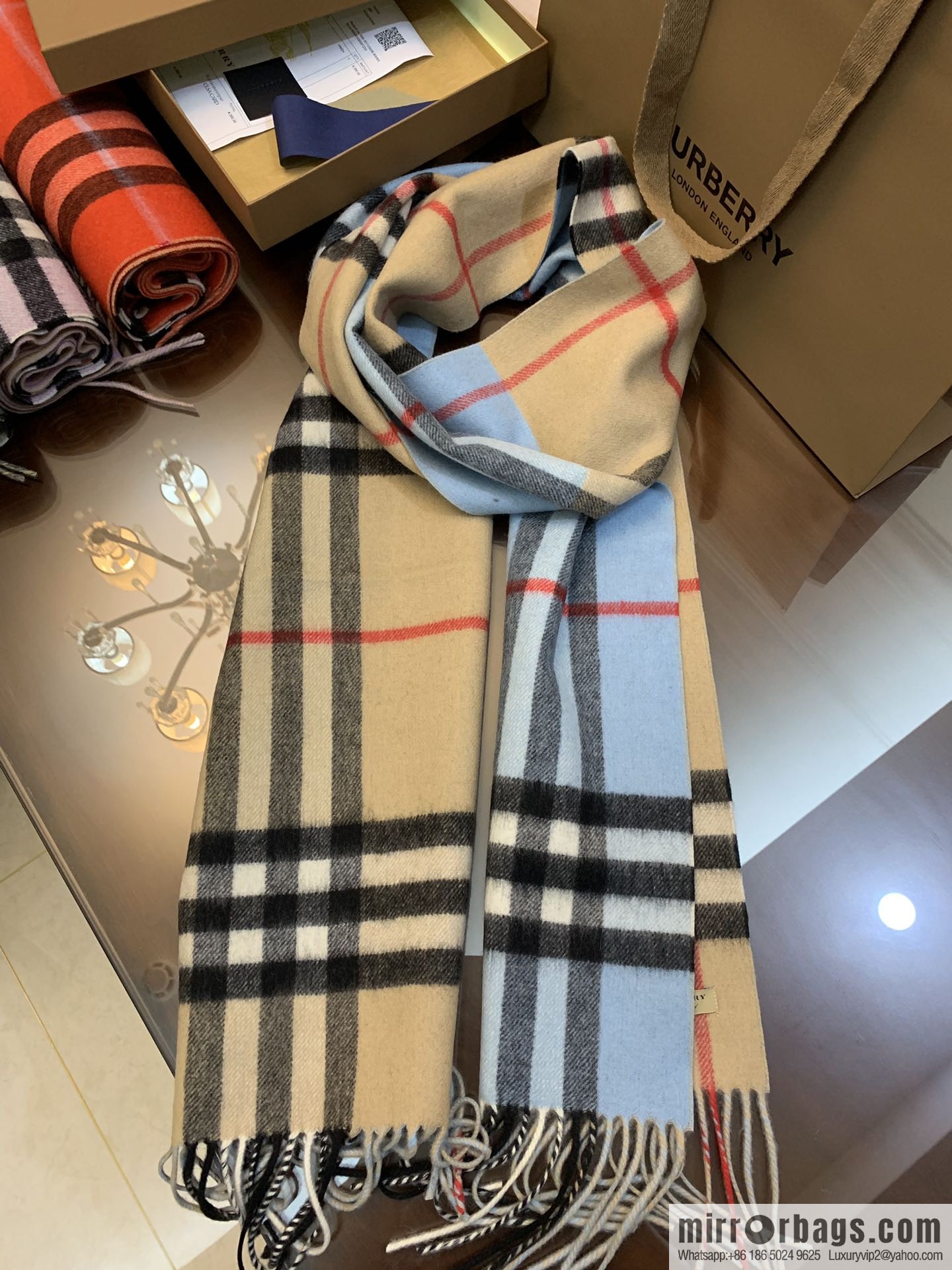 Burberry Burberry Scottish Worsted Cashmere Scarf