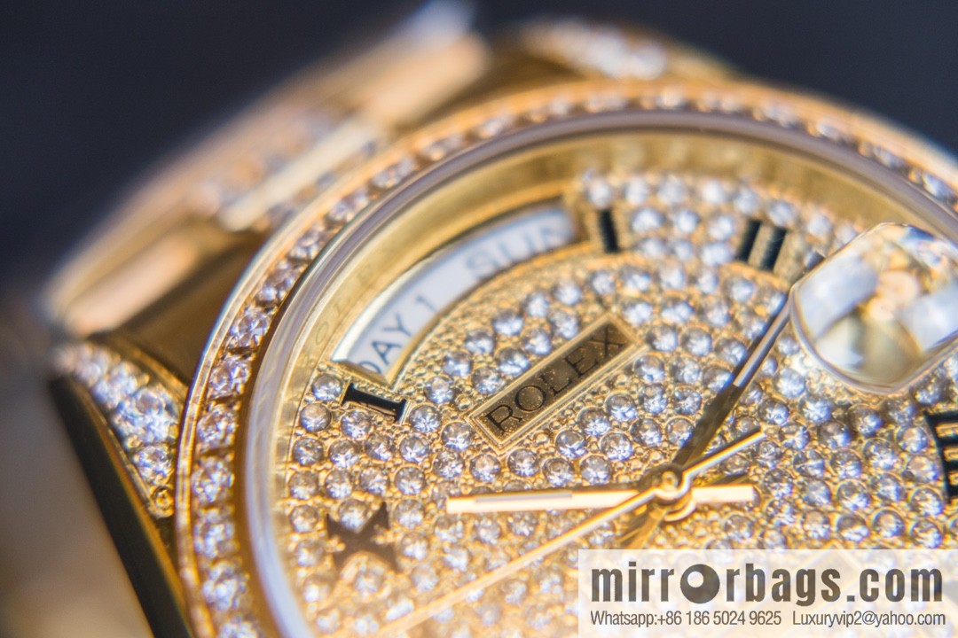 NS-Factory Rolex Log Full Diamond Series Swiss 2836 Movement Watch