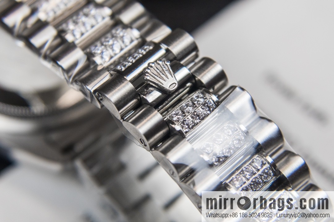 NS-Factory Rolex Log Full Diamond Series Swiss 2836 Movement Watch