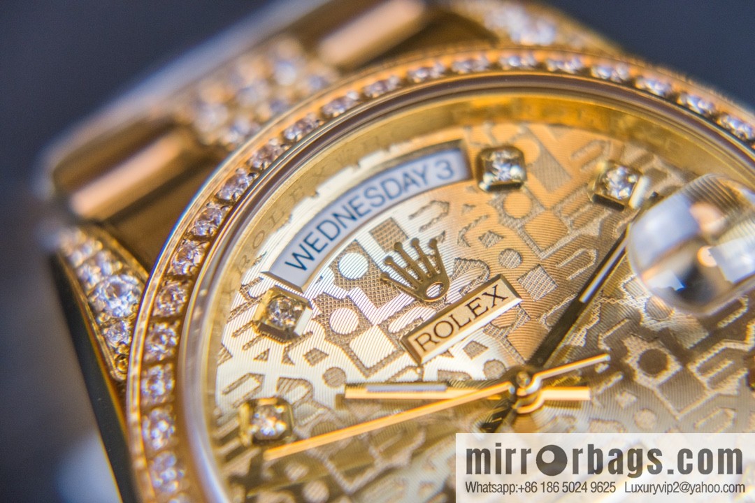 NS-Factory Rolex Log Full Diamond Series Swiss 2836 Movement Watch