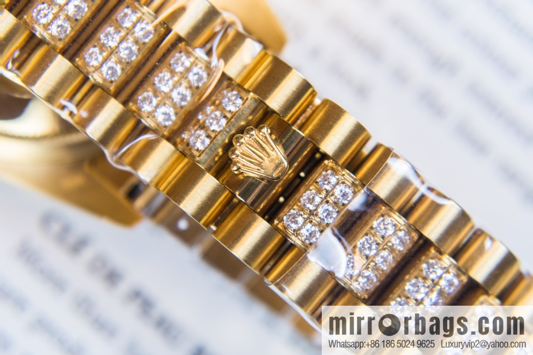 NS-Factory Rolex Log Full Diamond Series Swiss 2836 Movement Watch