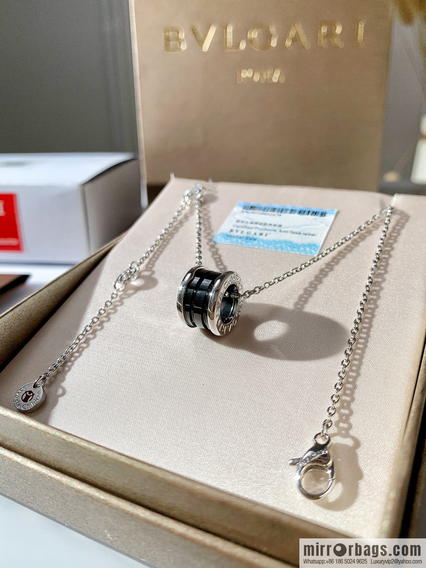 BVLGARI Bulgari charity red man necklace