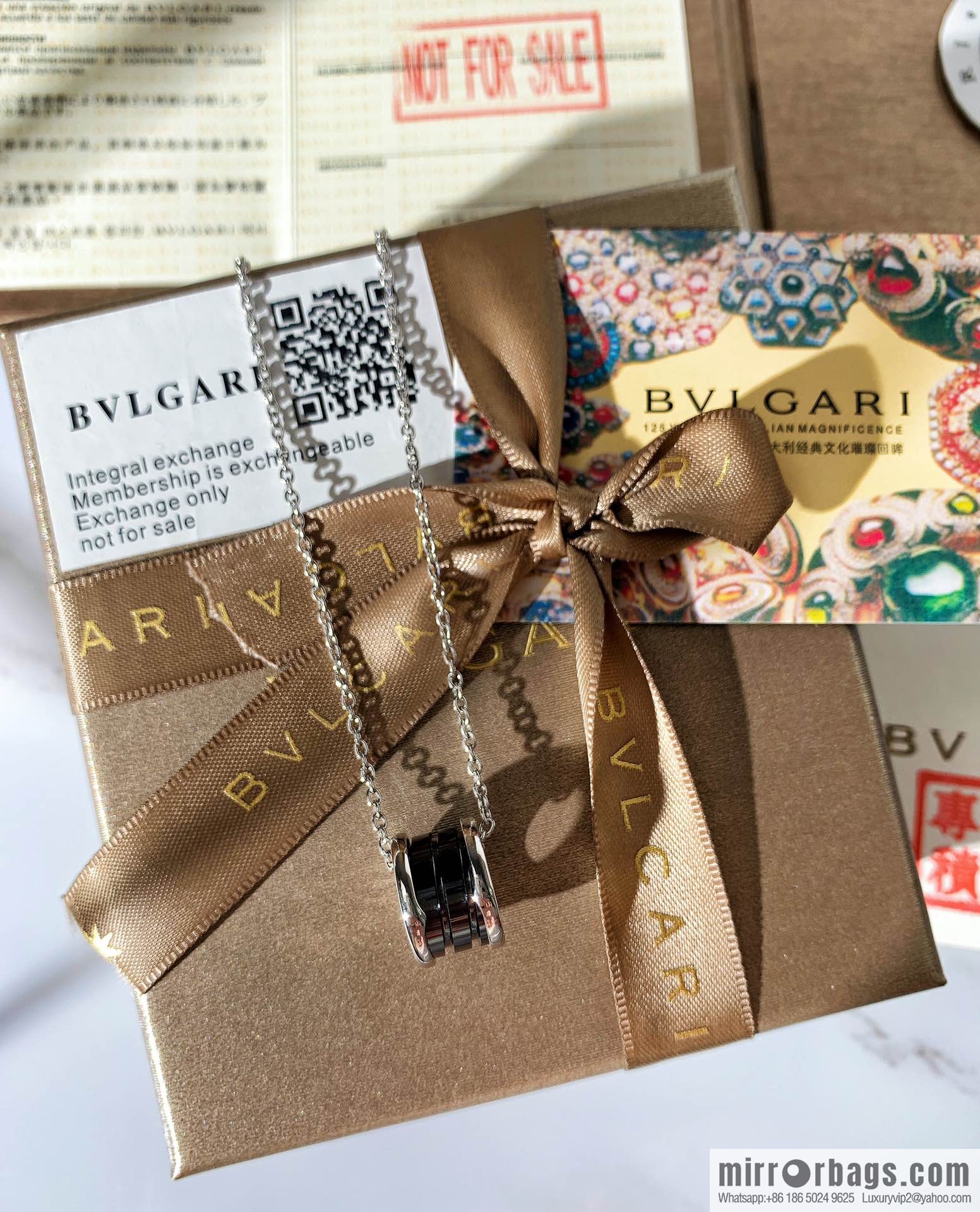 BVLGARI Bulgari charity red man necklace