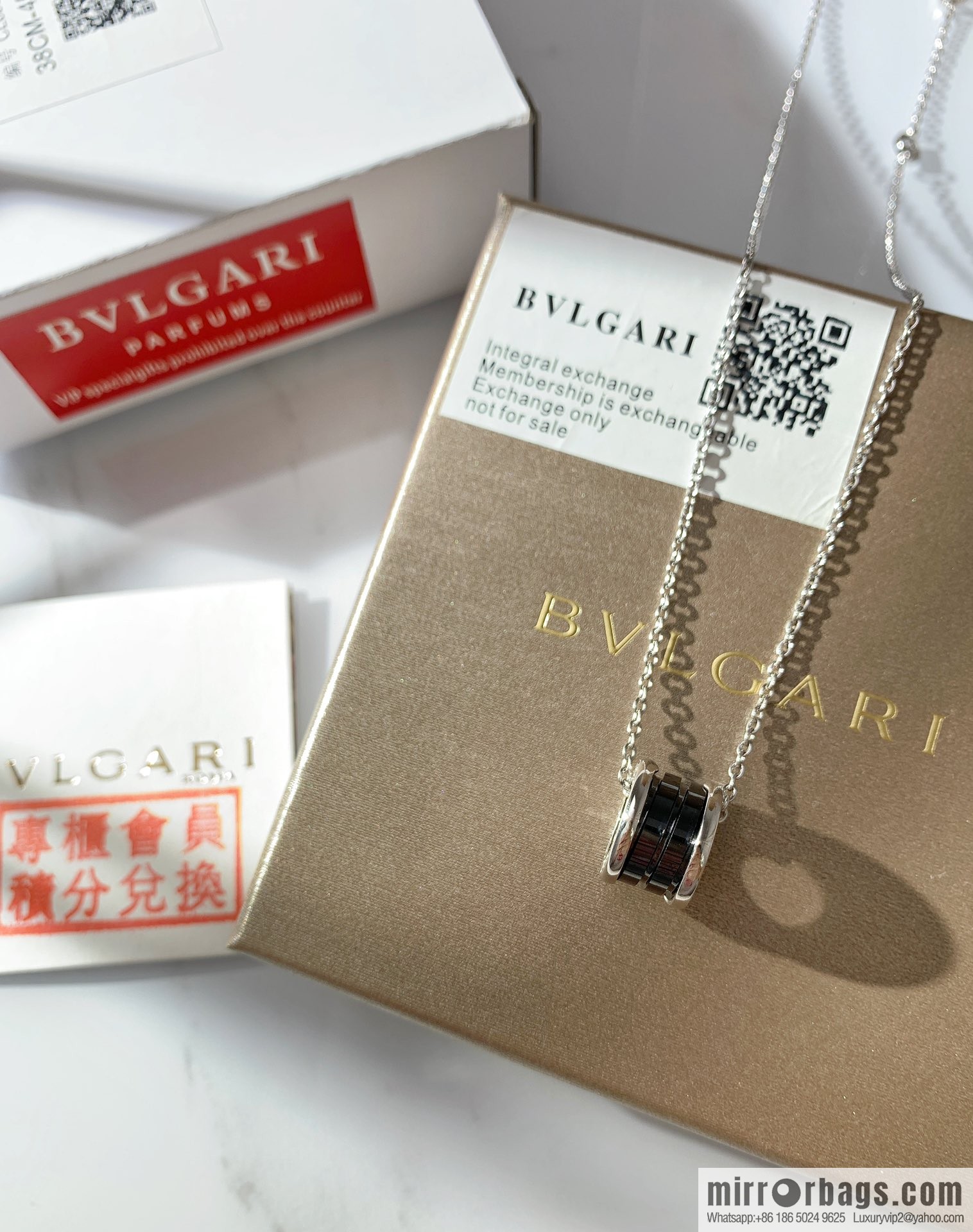 BVLGARI Bulgari charity red man necklace