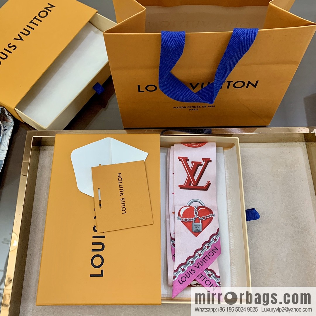 LV Louis Vuitton 100% Silk Lucky Monogram BB Hair Band M76117