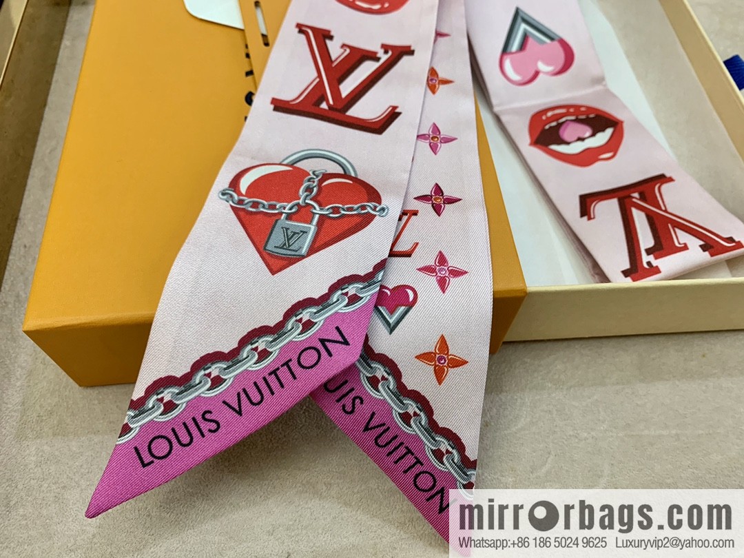 LV Louis Vuitton 100% Silk Lucky Monogram BB Hair Band M76117