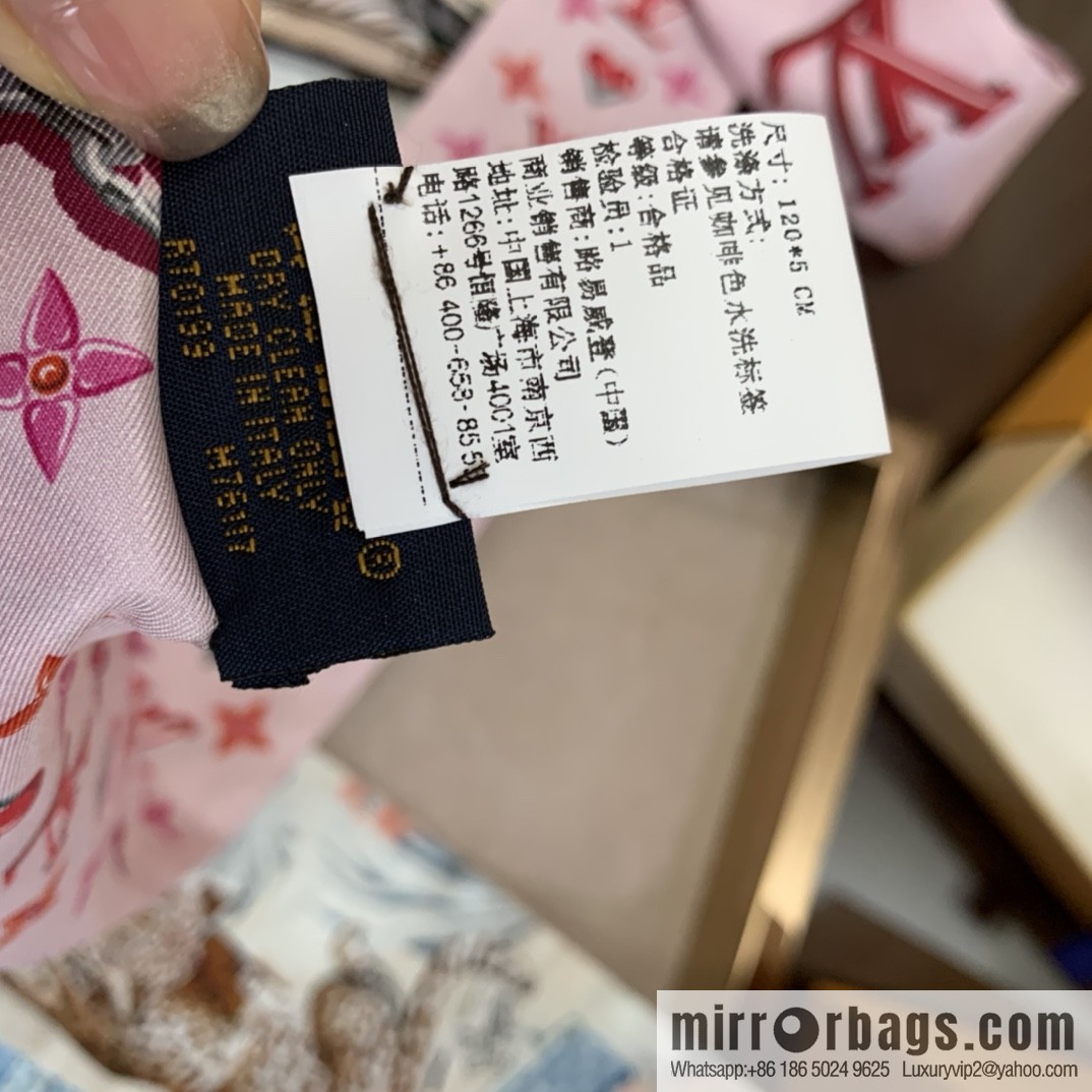 LV Louis Vuitton 100% Silk Lucky Monogram BB Hair Band M76117