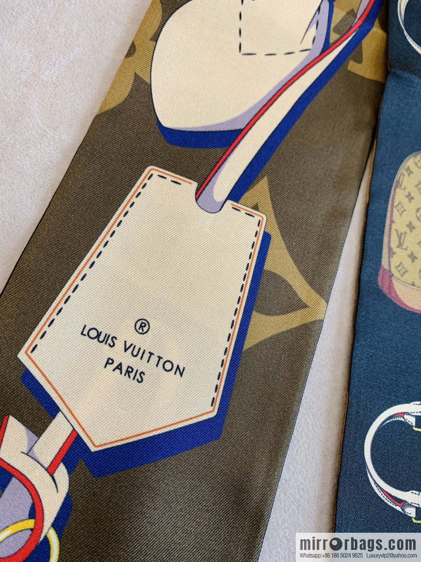 LV Louis Vuitton Chapeau, Dauphine Handbag Pattern Tribute To Long Silk Scarf m76235