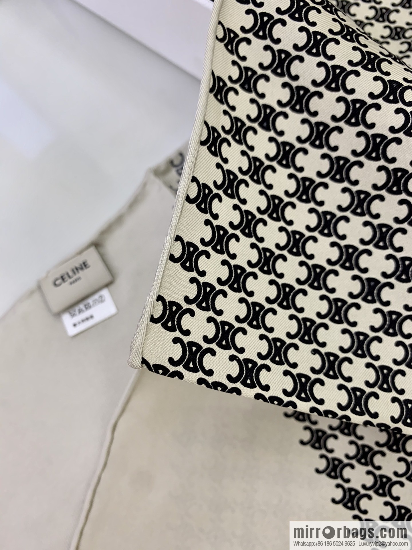 CELINE Celine Arc de Triomphae logo triomphae silk scarf