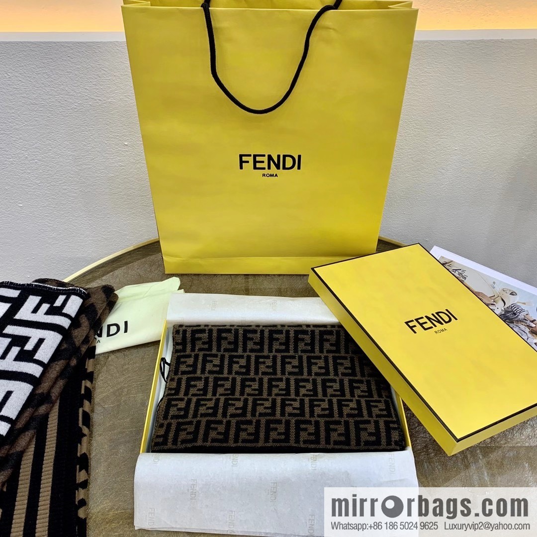 Fendi F letter series cashmere scarf