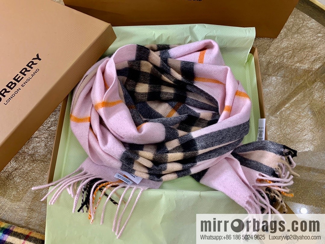 Burberry Classic Plaid 100% Cashmere Scarf