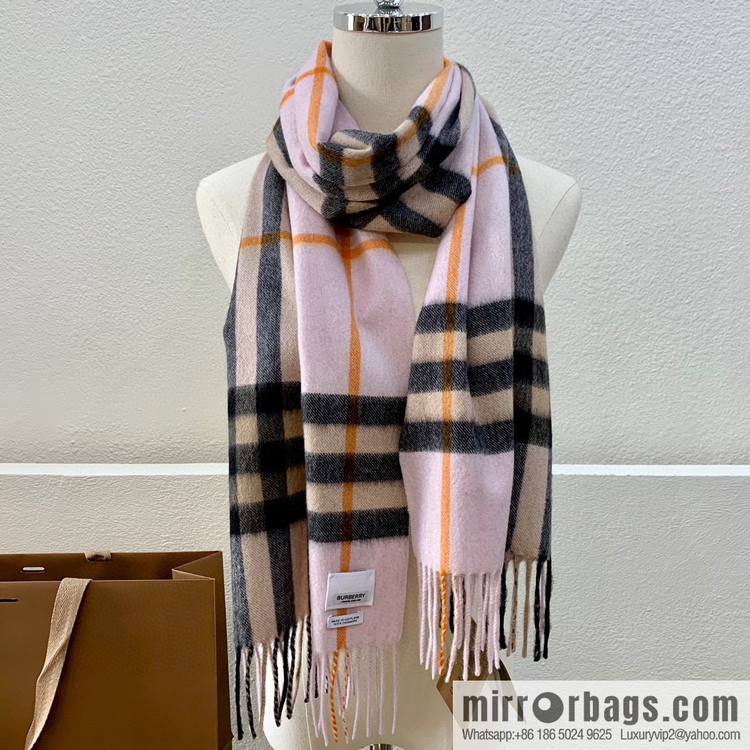 Burberry Classic Plaid 100% Cashmere Scarf