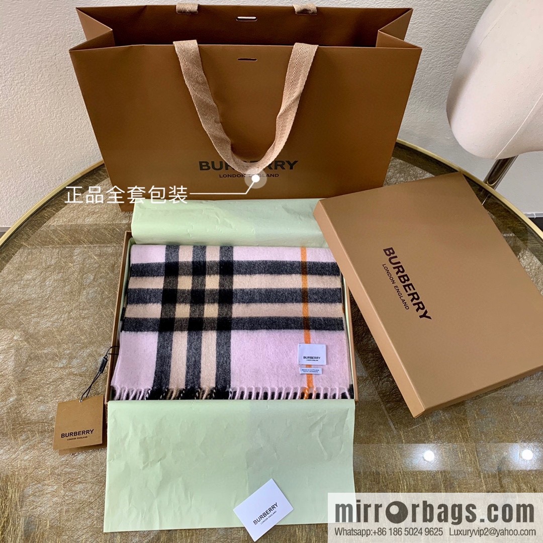 Burberry Classic Plaid 100% Cashmere Scarf