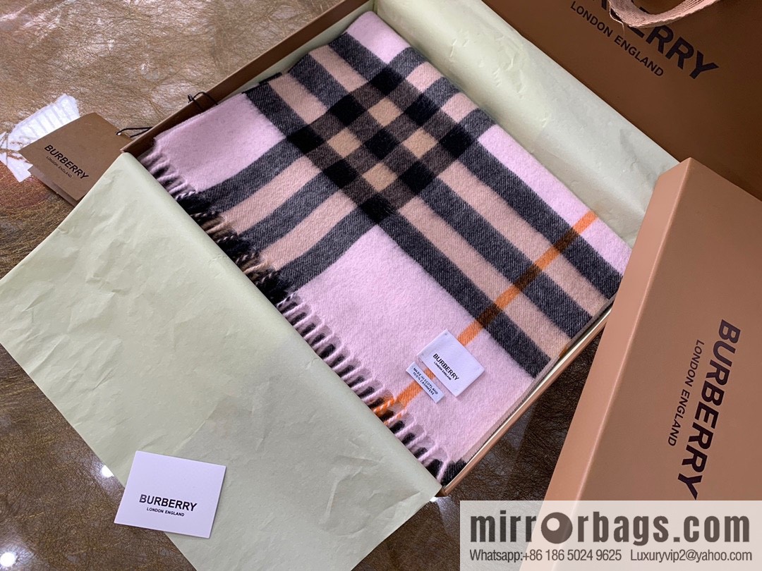 Burberry Classic Plaid 100% Cashmere Scarf