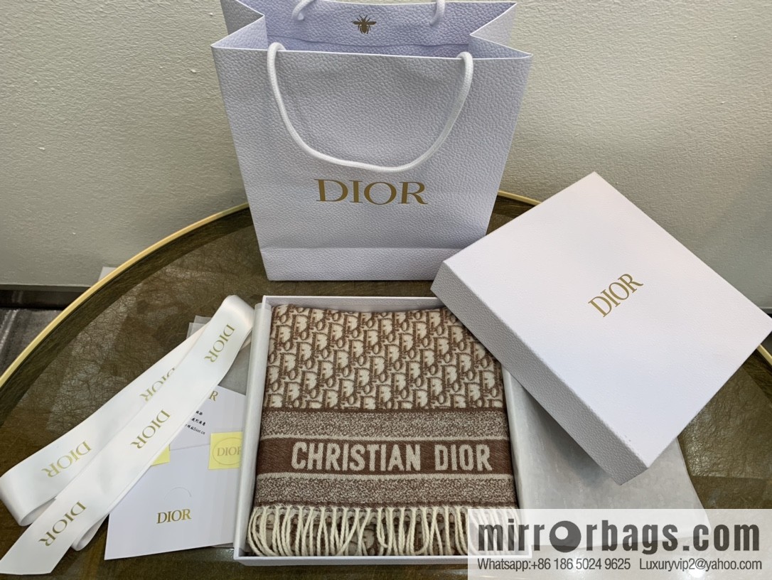 Dior classic old flower Oblique print new version cashmere scarf 01CDO309I093_C340