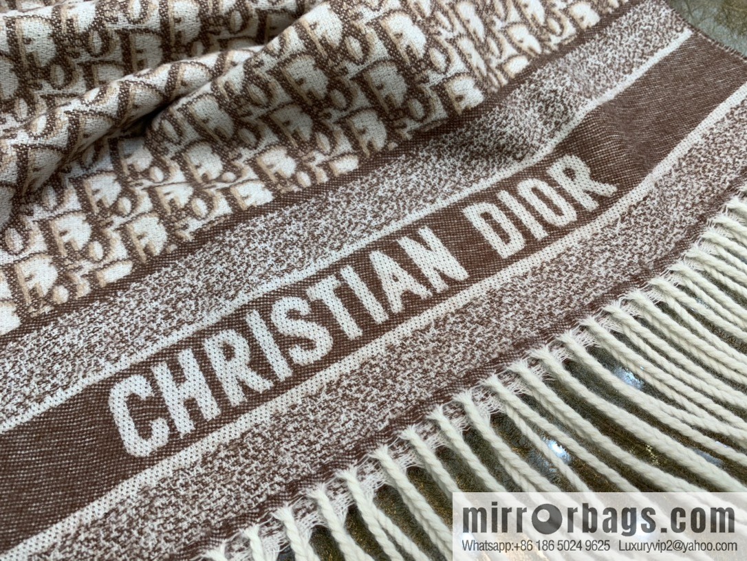 Dior classic old flower Oblique print new version cashmere scarf 01CDO309I093_C340