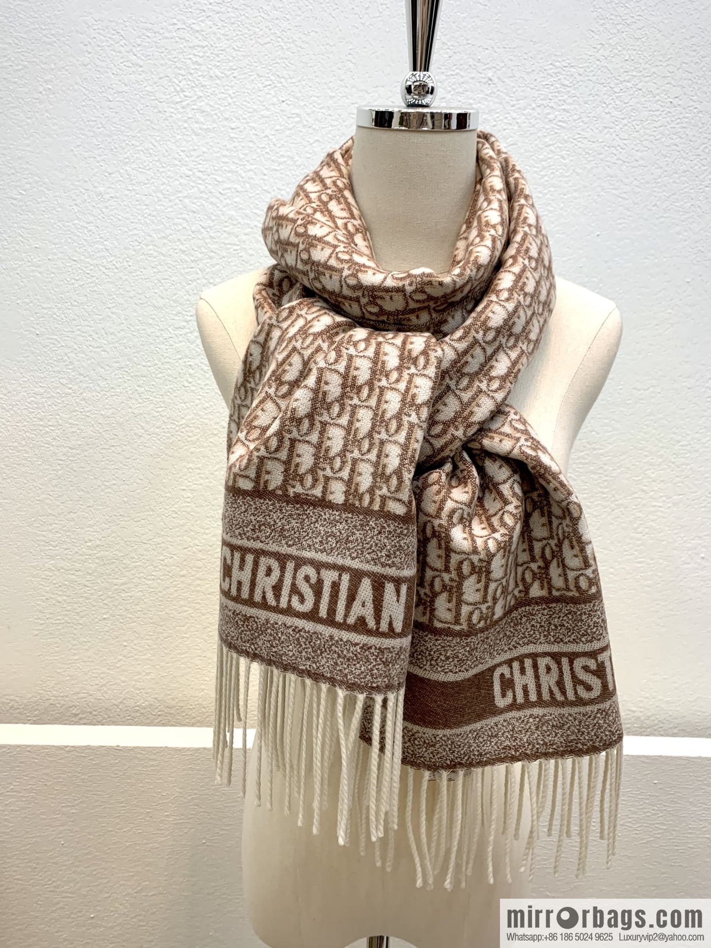 Dior classic old flower Oblique print new version cashmere scarf 01CDO309I093_C340