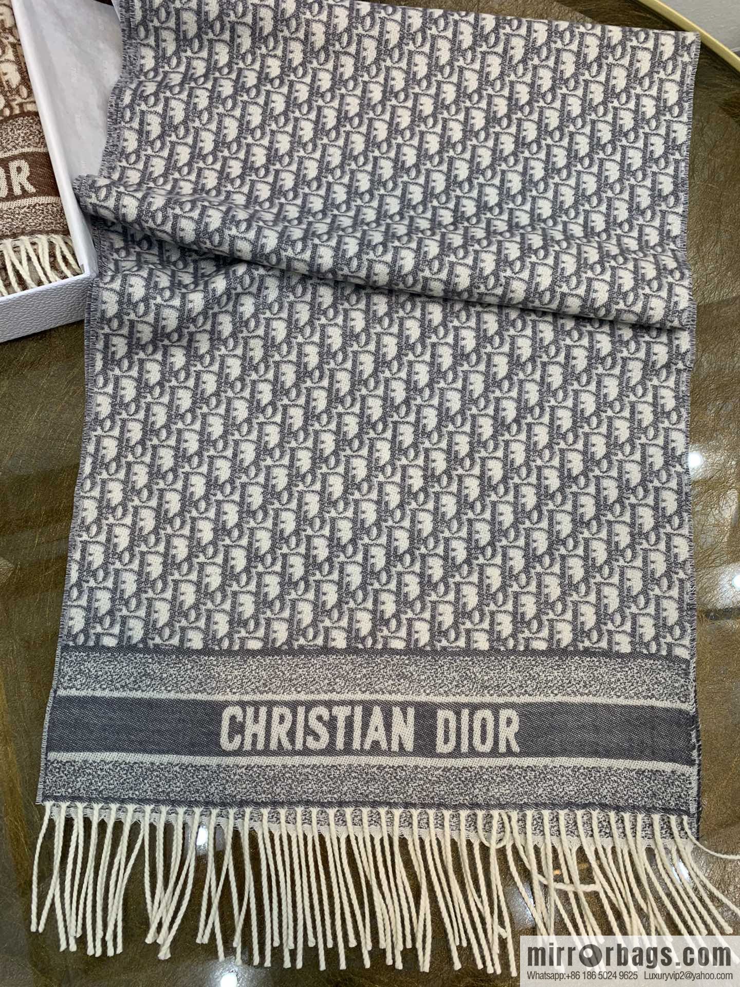 Dior classic old flower Oblique print new version cashmere scarf 01CDO309I093_C340