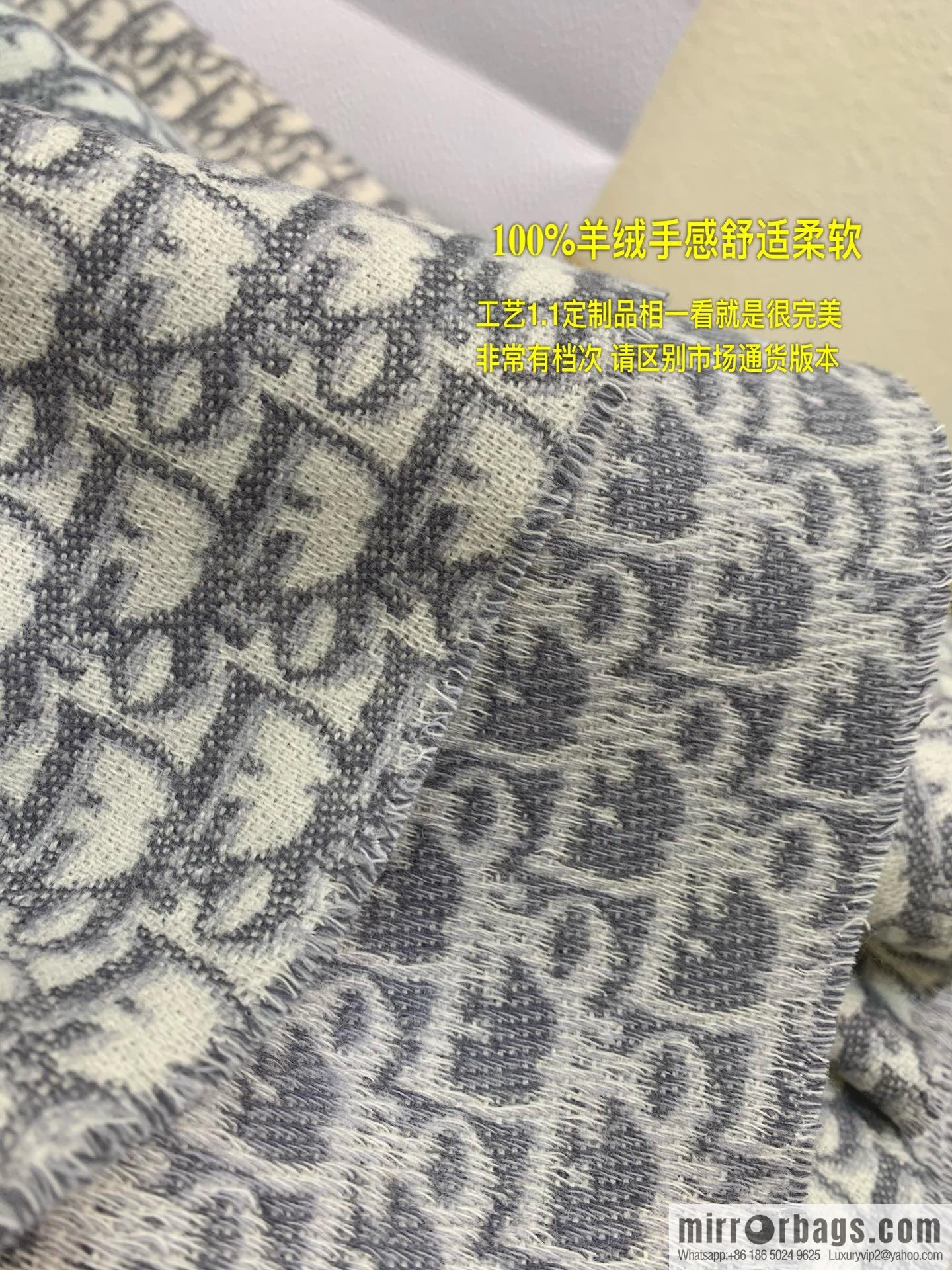 Dior classic old flower Oblique print new version cashmere scarf 01CDO309I093_C340