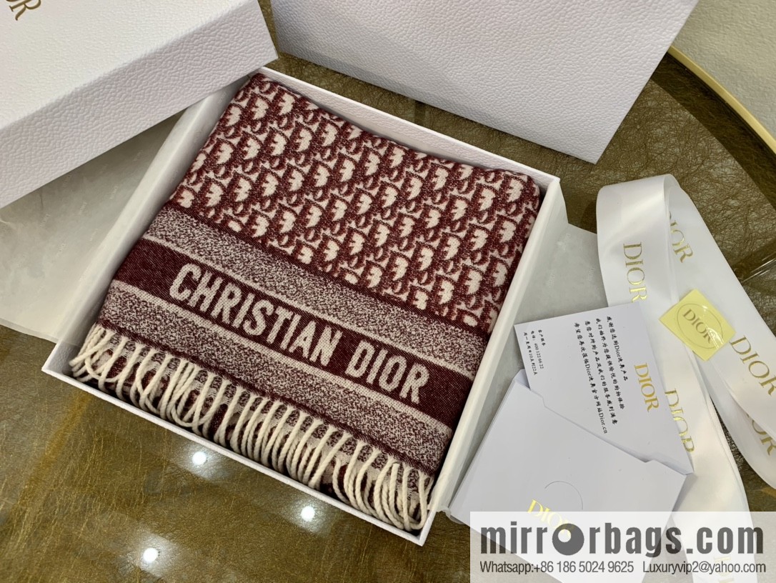 Dior classic old flower Oblique print new version cashmere scarf 01CDO309I093_C340