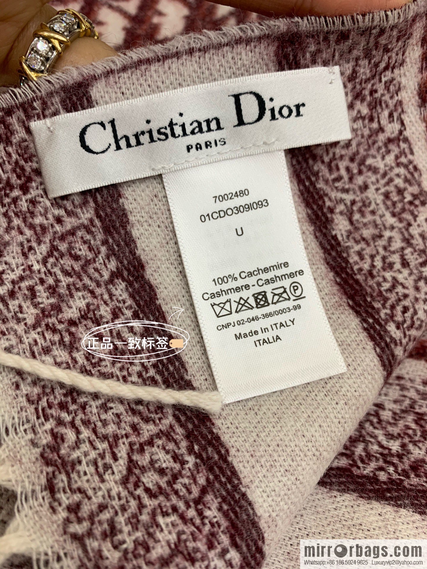 Dior classic old flower Oblique print new version cashmere scarf 01CDO309I093_C340