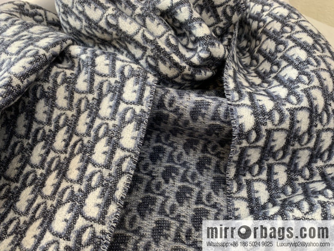 Dior classic old flower Oblique print new version cashmere scarf 01CDO309I093_C340