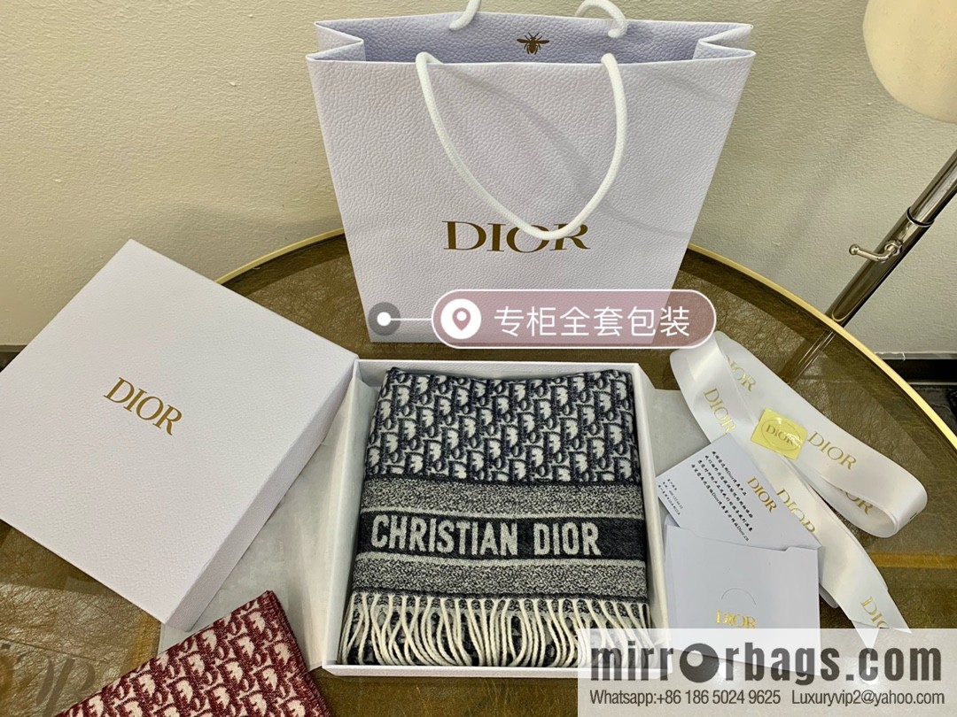 Dior classic old flower Oblique print new version cashmere scarf 01CDO309I093_C340