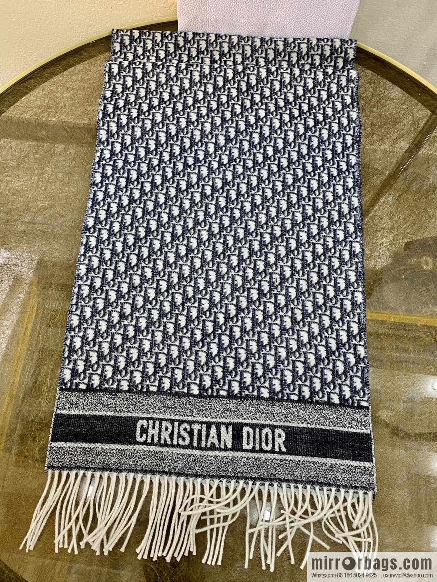 Dior classic old flower Oblique print new version cashmere scarf 01CDO309I093_C340