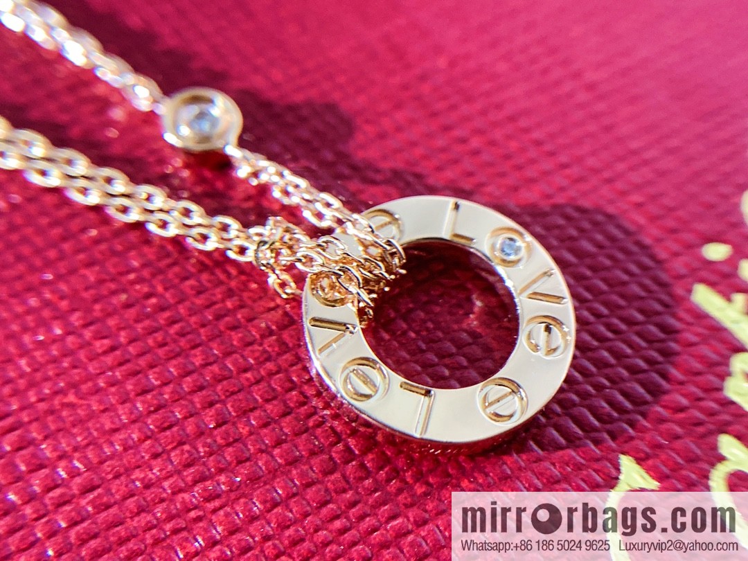 CARTIER Cartier LOVE series double chain necklace