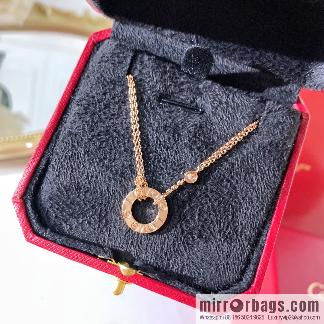 CARTIER Cartier LOVE series double chain necklace