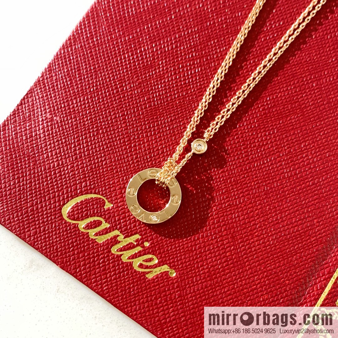 CARTIER Cartier LOVE series double chain necklace