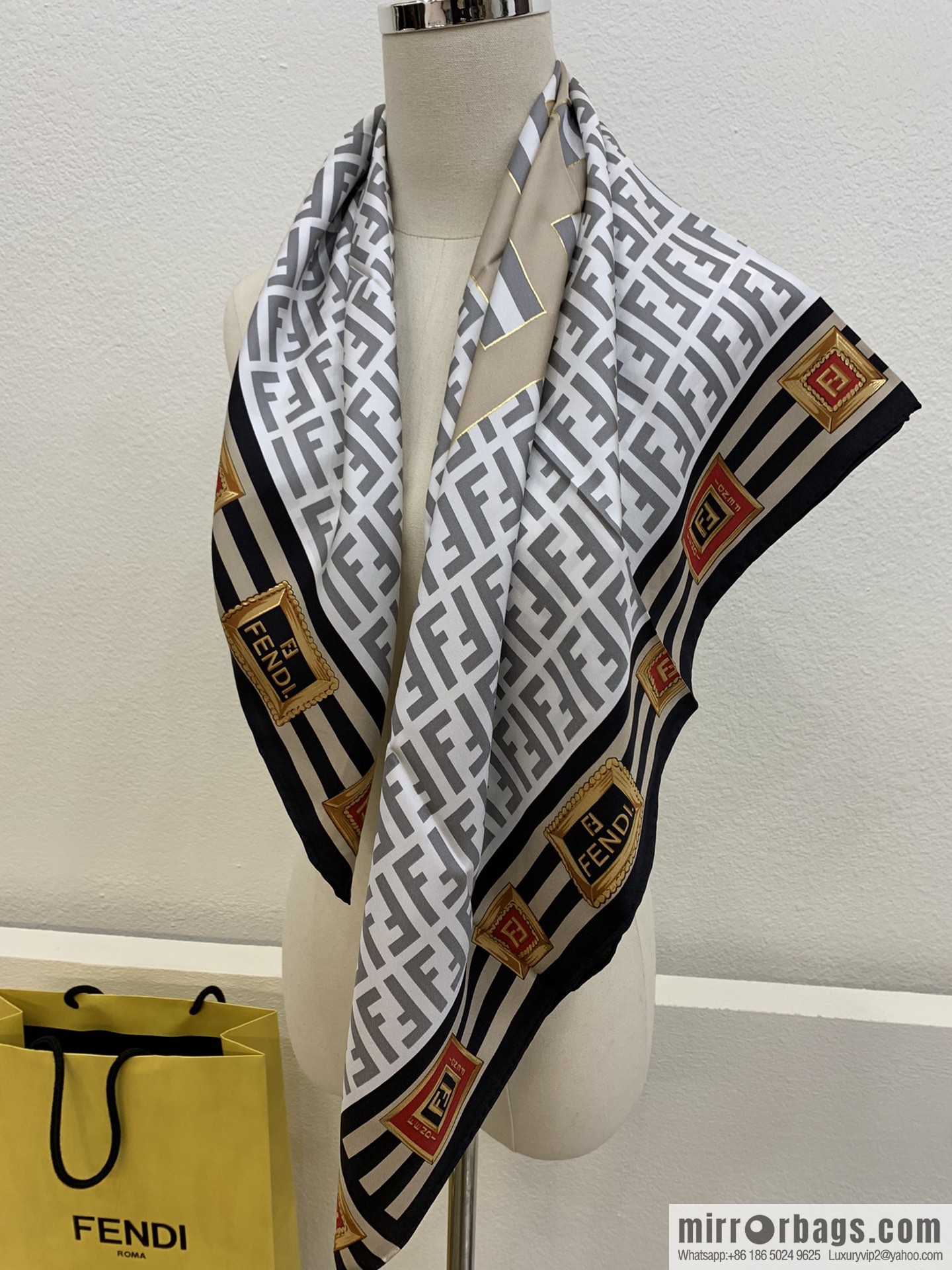 Fendi's new 100% silk scarf