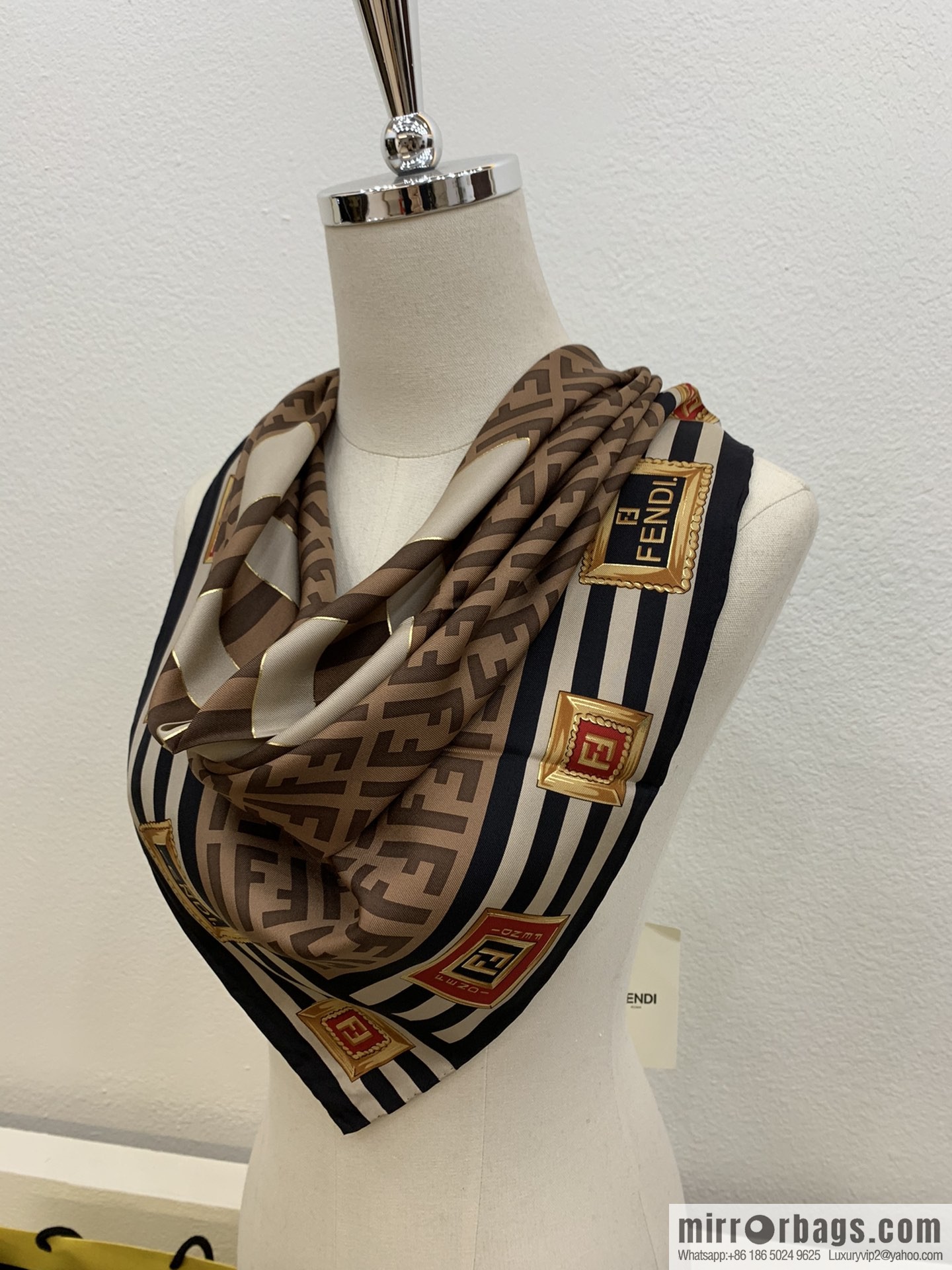 Fendi's new 100% silk scarf