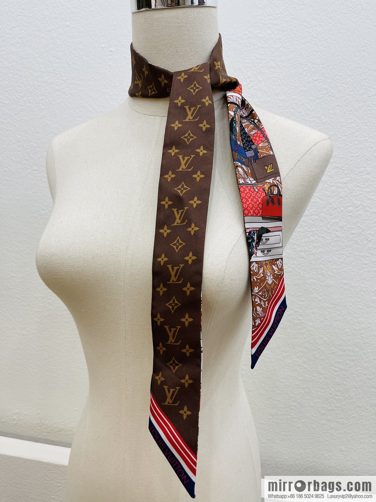 LV Louis Vuitton 100% silk Privé BB headband M76111