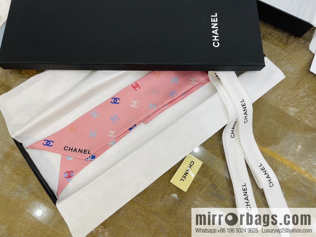 CHANEL Chanel Xiaoxiang Twiily 100% Silk Silk Hair Band Ribbon AA7447