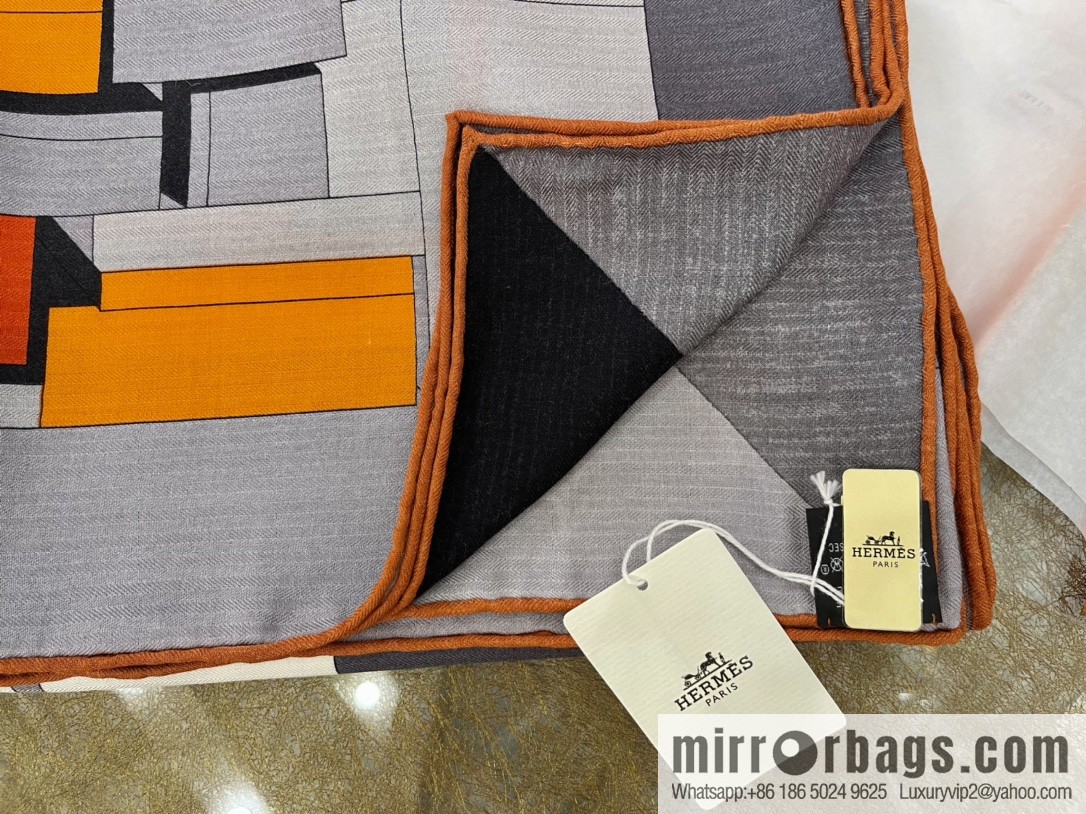 Hermes 21 new silk wool square scarf