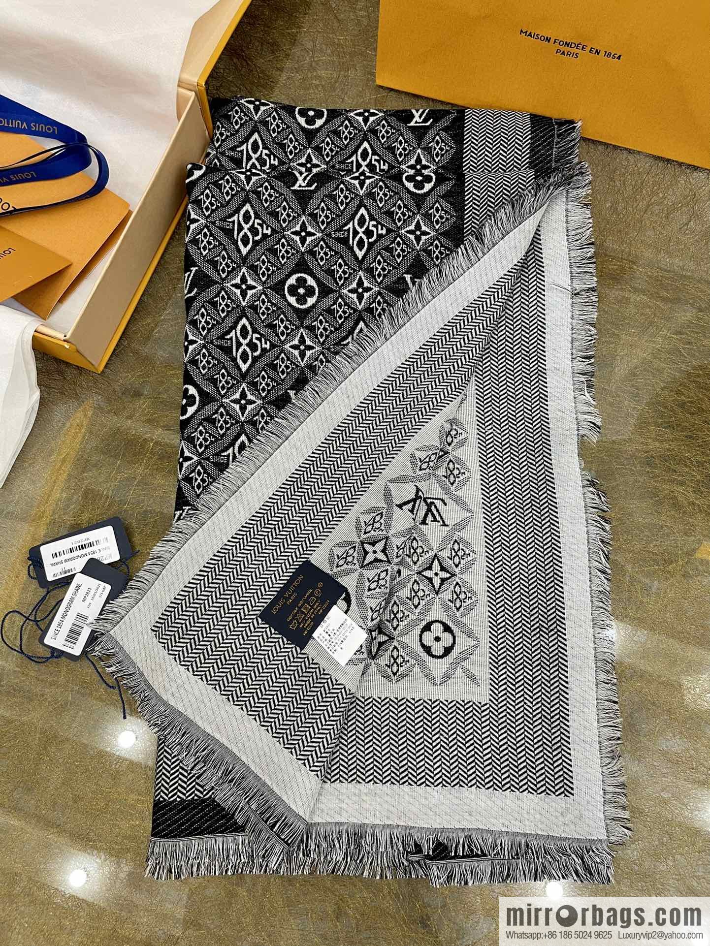 LV Louis Vuitton 60% silk 40% wool scarf shawl mp2821 mp2823
