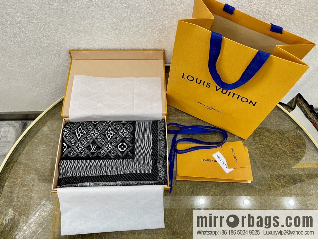 LV Louis Vuitton 60% silk 40% wool scarf shawl mp2821 mp2823