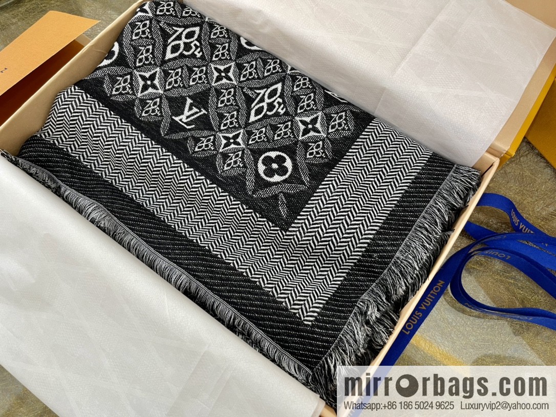 LV Louis Vuitton 60% silk 40% wool scarf shawl mp2821 mp2823