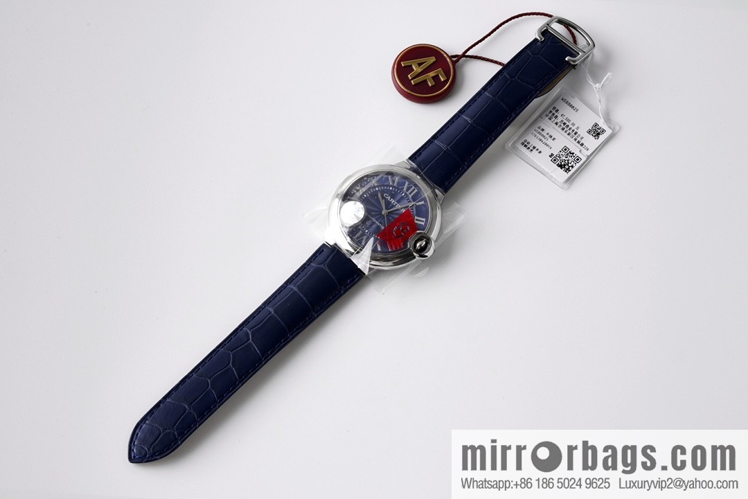 AF's strongest masterpiece! Cartier 42mm Blue Balloon WSBB0003 Men's Watch Upgraded 2824 Movement Series