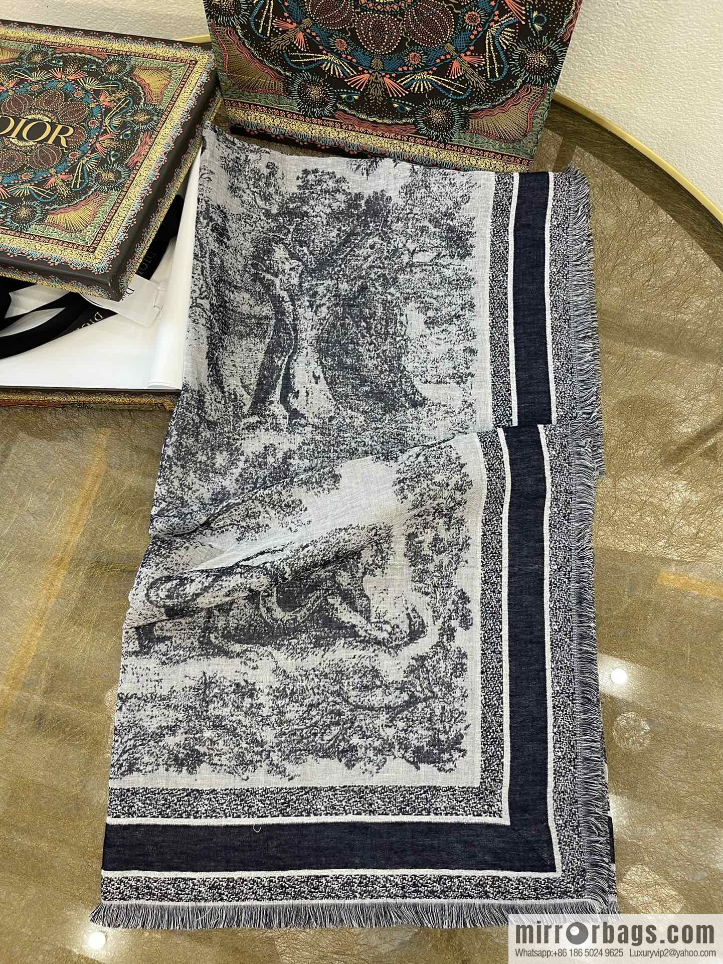 Dior Jungle Jacquard Blended Shawl 14JOU140I142_C583