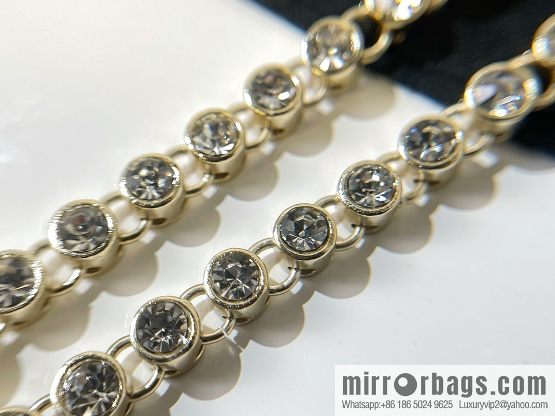 2021 new CHANEL Chanel double c pearl full diamond necklace