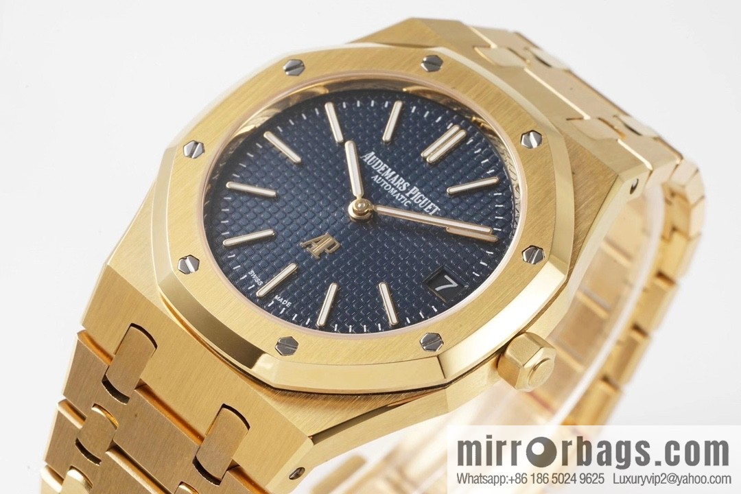 Royal Oak 15202 watch size 39mm super two-pin mechanical movement, sapphire crystal glass mirror, original Cal.2121 automatic movement