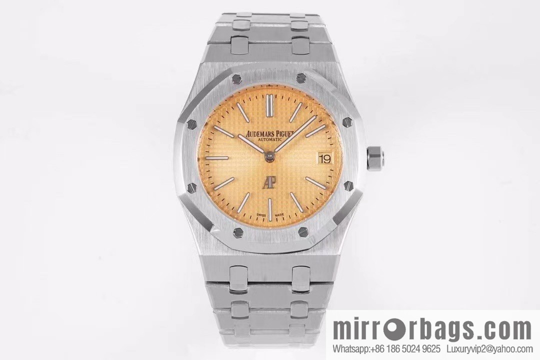 Royal Oak 15202 watch size 39mm super two-pin mechanical movement, sapphire crystal glass mirror, original Cal.2121 automatic movement