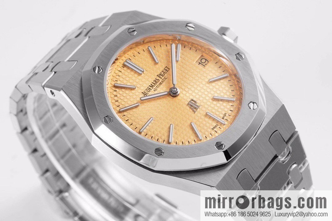 Royal Oak 15202 watch size 39mm super two-pin mechanical movement, sapphire crystal glass mirror, original Cal.2121 automatic movement