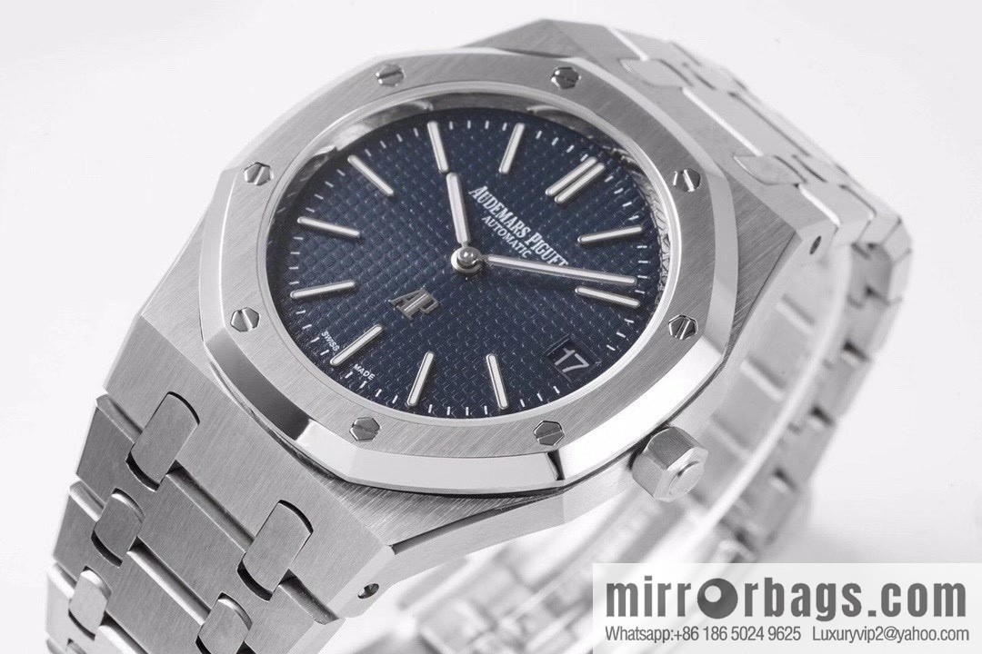 Royal Oak 15202 watch size 39mm super two-pin mechanical movement, sapphire crystal glass mirror, original Cal.2121 automatic movement